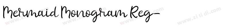 Mermaid Monogram Reg字体转换